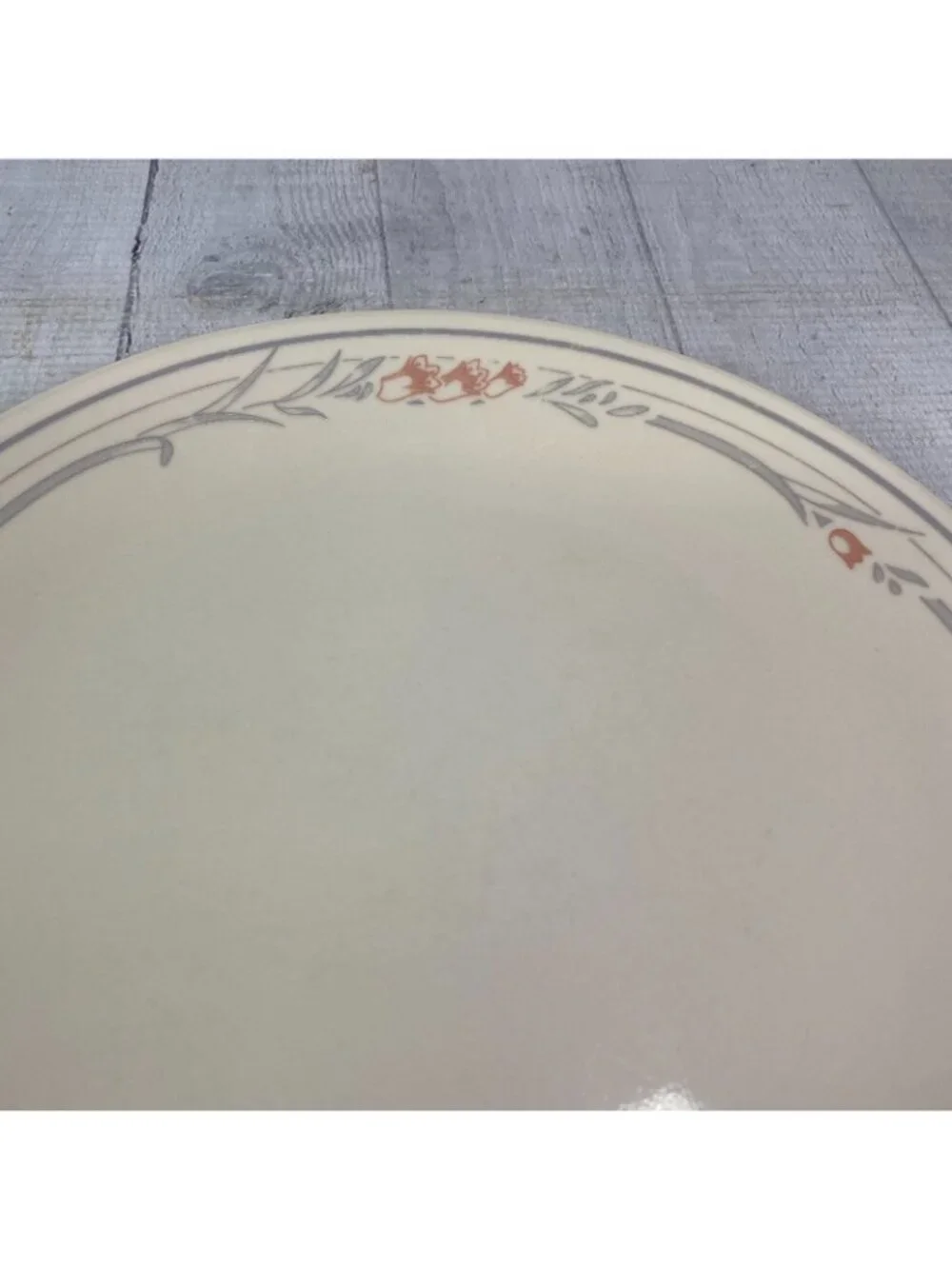 80's Corelle By Corning ROSE Tulip Pink Flowers Sandstone Dinner Plates Set of 6